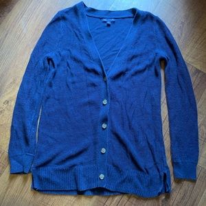 Gap Woven Button Down Cardigan Sweater